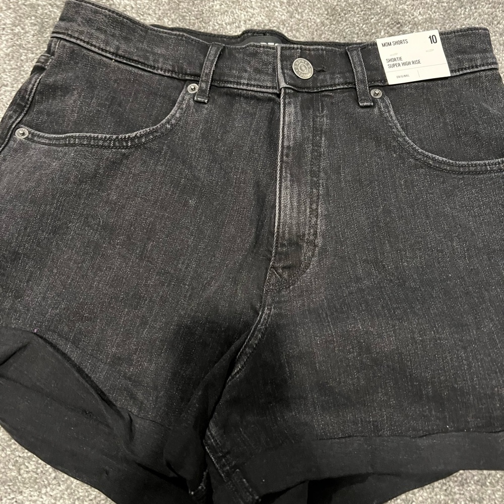 Express Black Jean Shorts